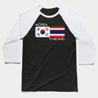 Korean Thai - Korea, Thailand Baseball T-Shirt